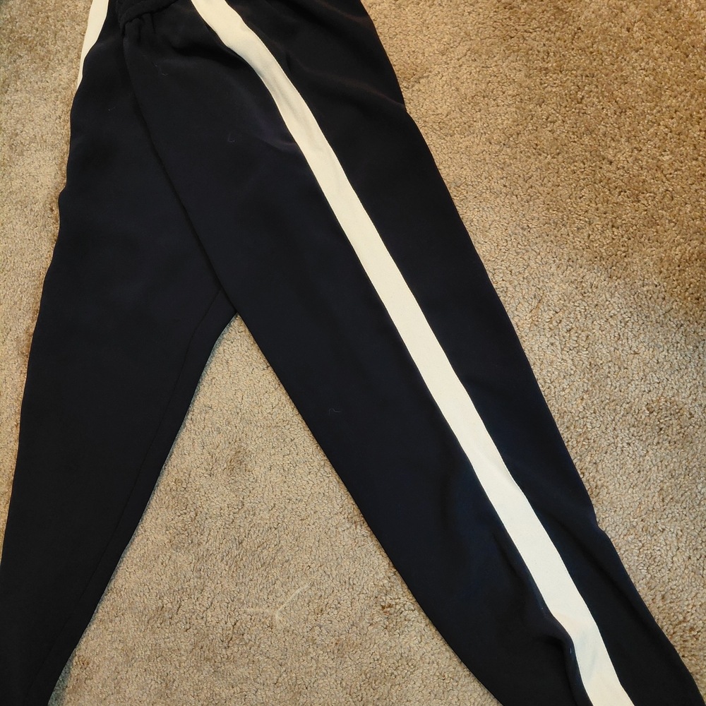 Express Black and White Wide Leg Pants